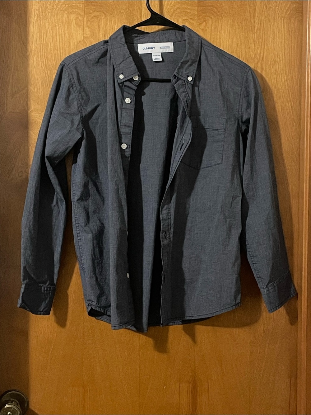 Old Navy Men's Charcoal Button-Up Shirt Jacket